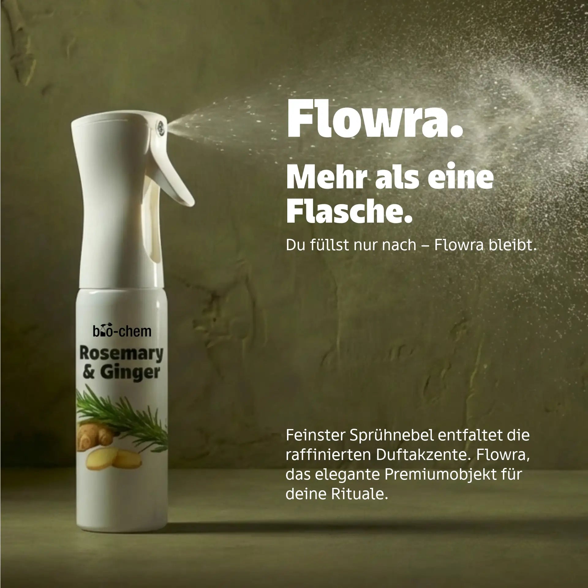 flowra spruehflasche rosemary ginger