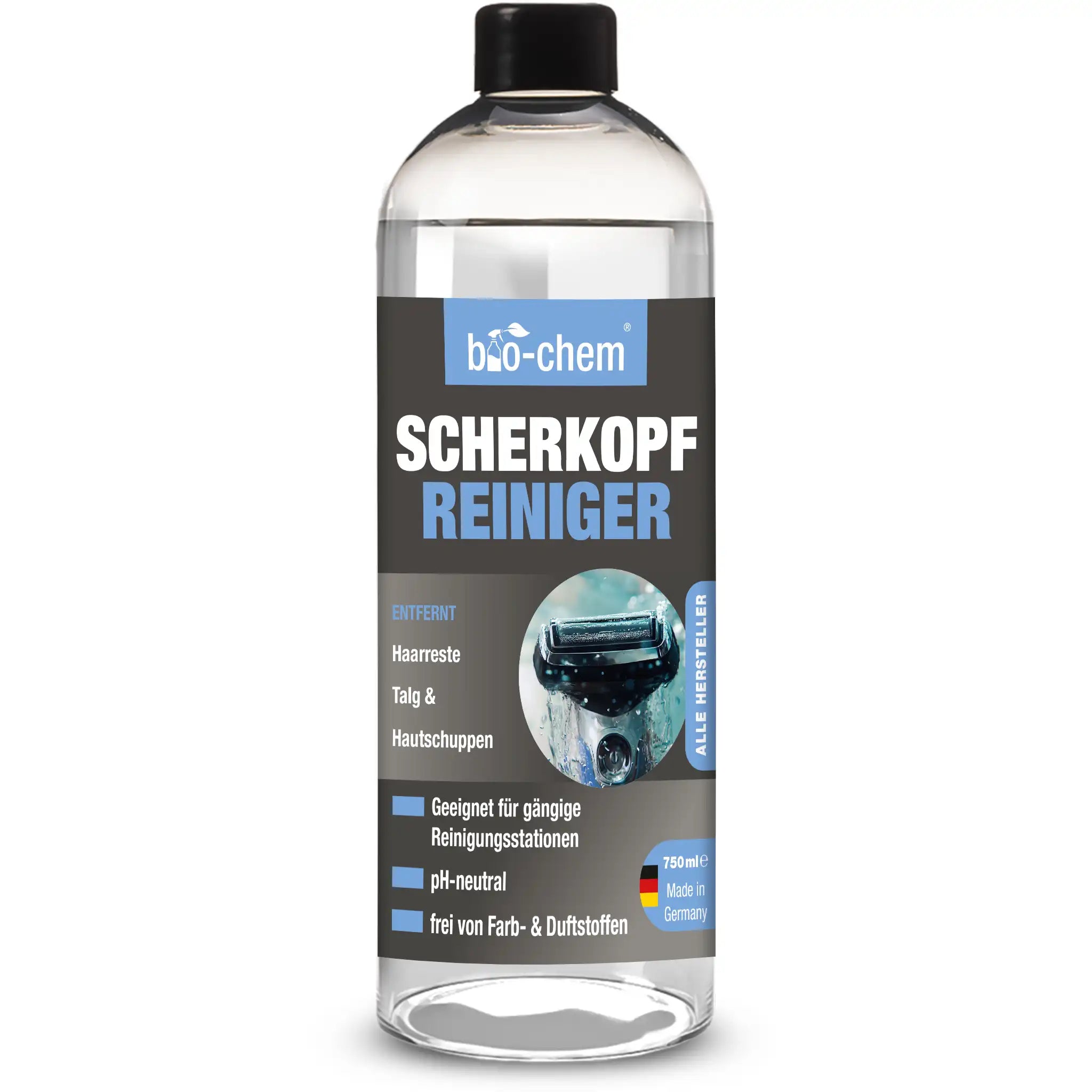 Scherkopfreiniger von bio‑chem – Flasche mit Etikett, pH-neutral, 750 ml – Artikel 9100004