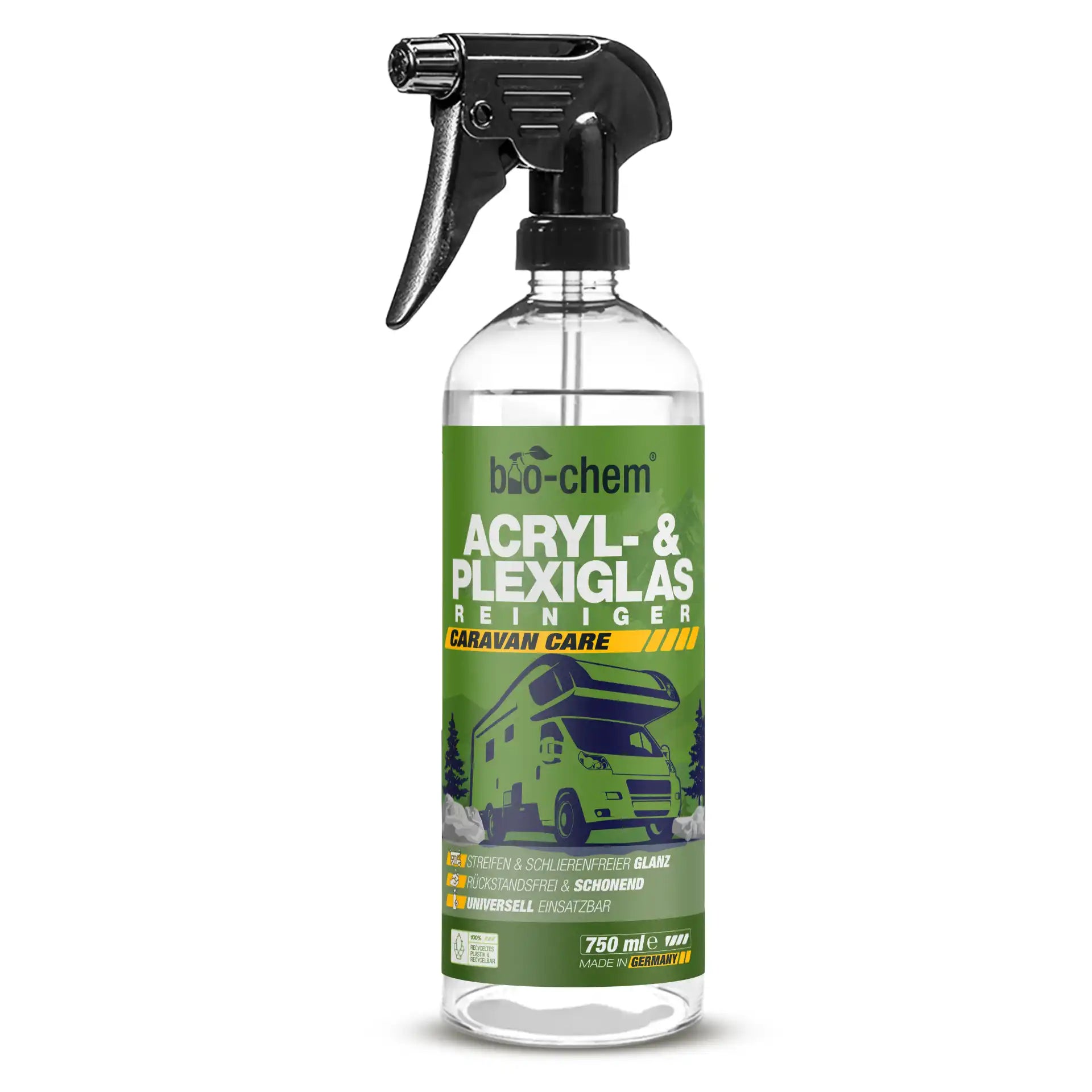 Acryl- &amp; Plexiglasreiniger 750 ml – Caravan Care, streifenfreier Glanz