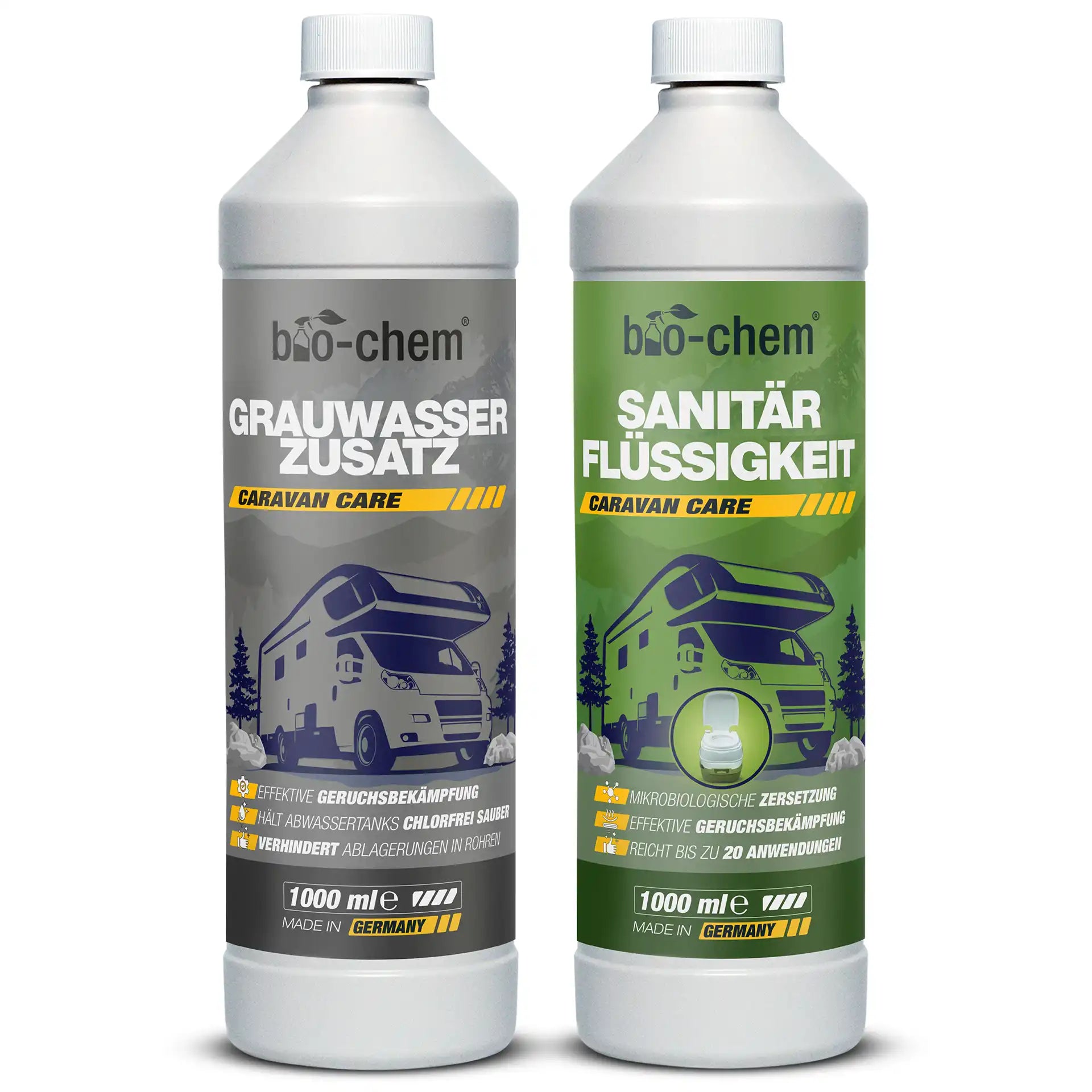 Grauwasserzusatz und Sanitärflüssigkeit für Caravan und Wohnmobil von bio-chem