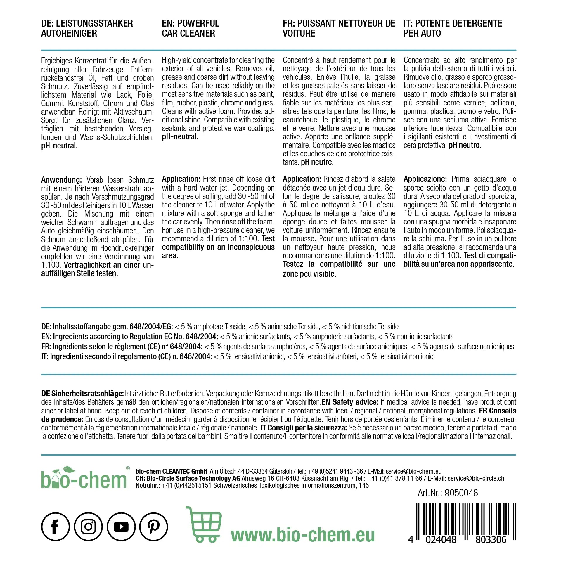 Autoshampoo (750 ML)
