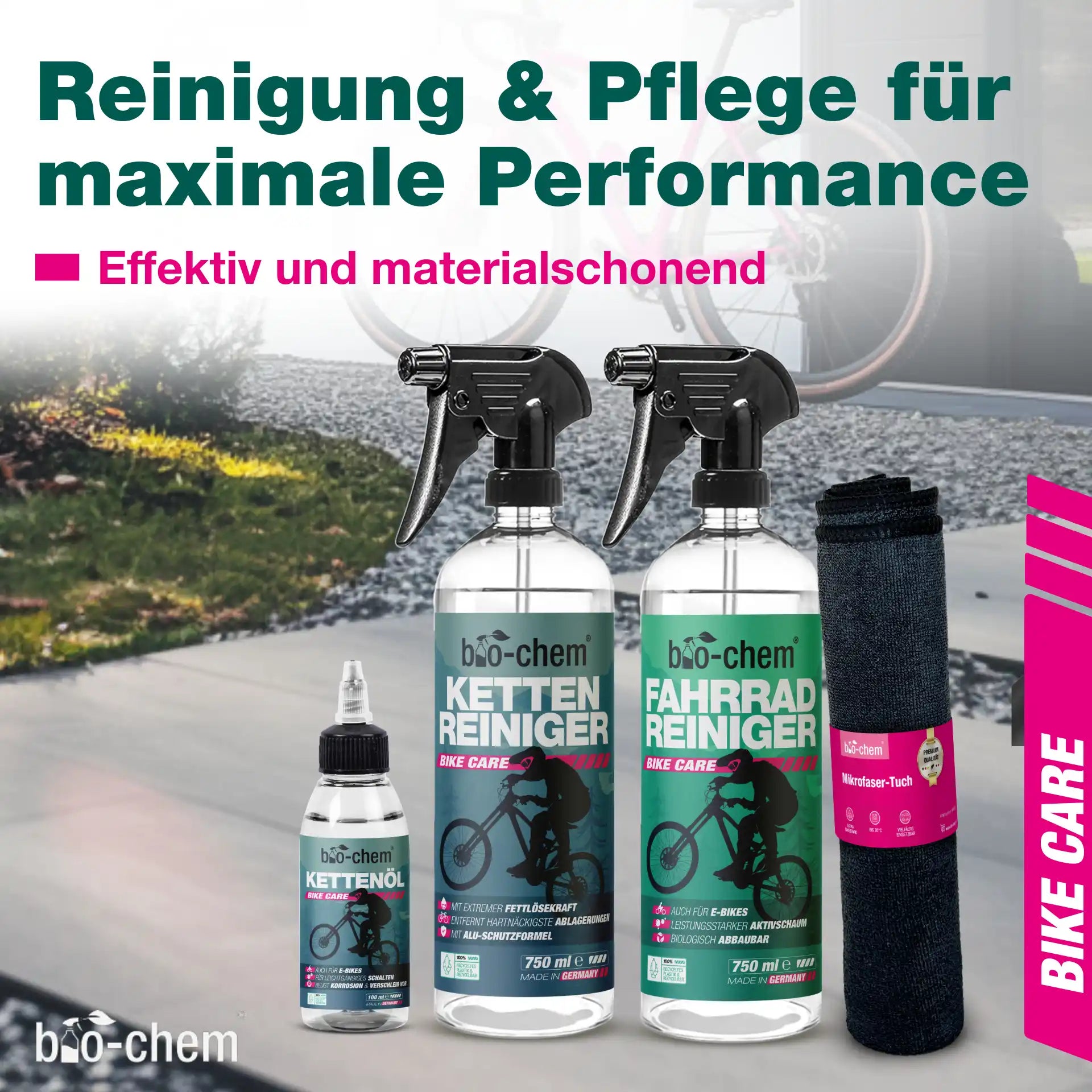 Fahrradpflege-Set (BASIC 4-teilig)