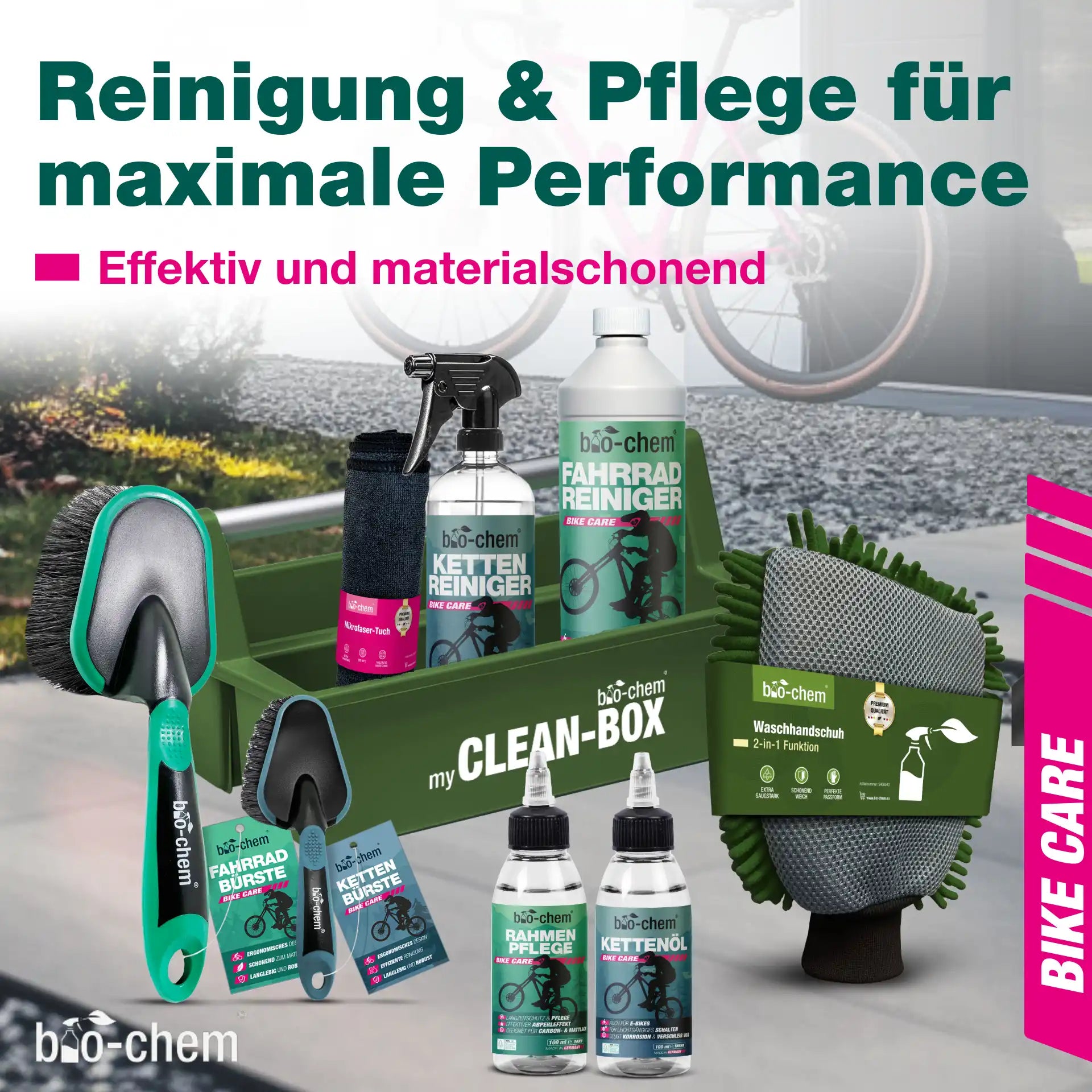 Fahrradpflege-Set (PREMIUM 9-teilig)