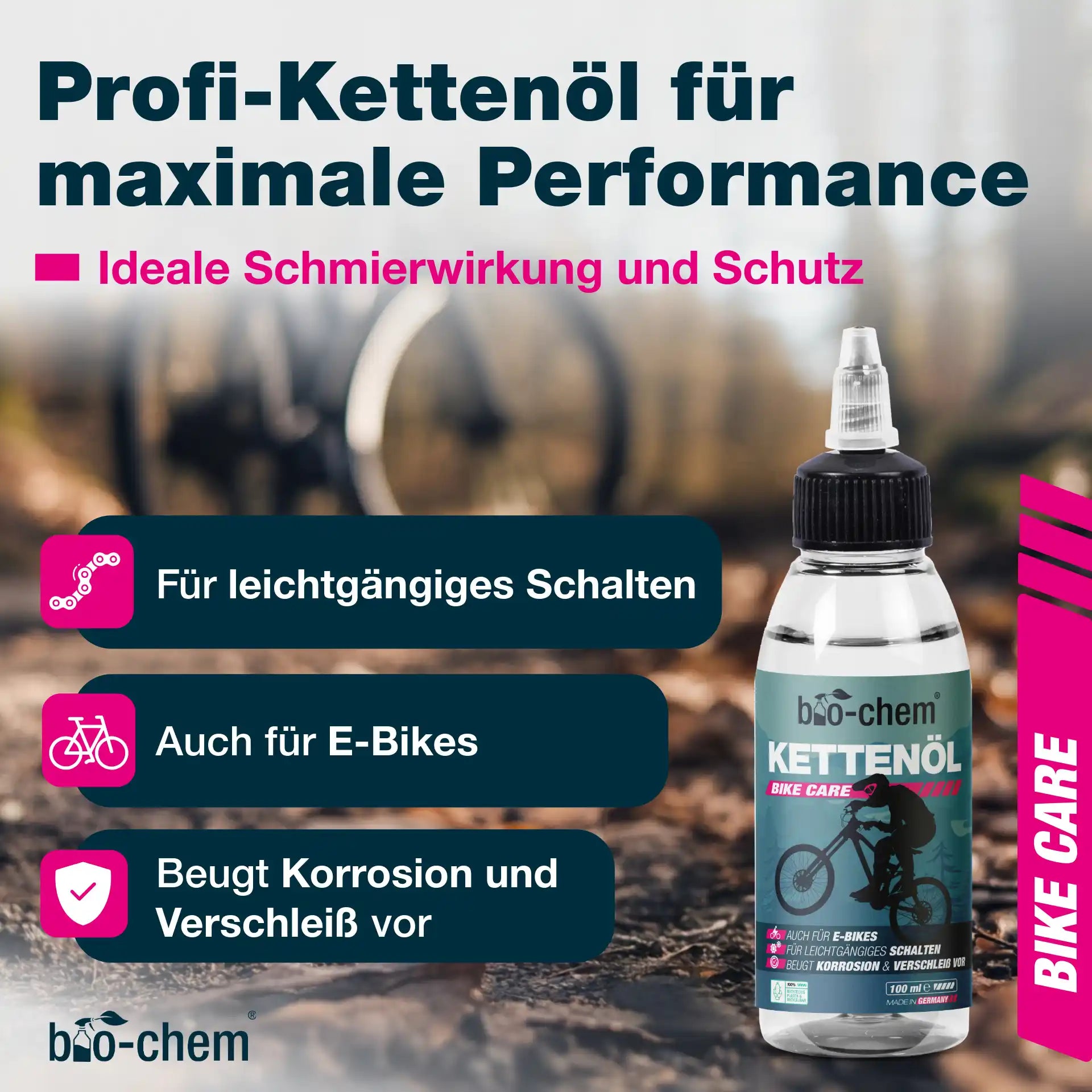 Kettenöl (100 ML + Tuch)