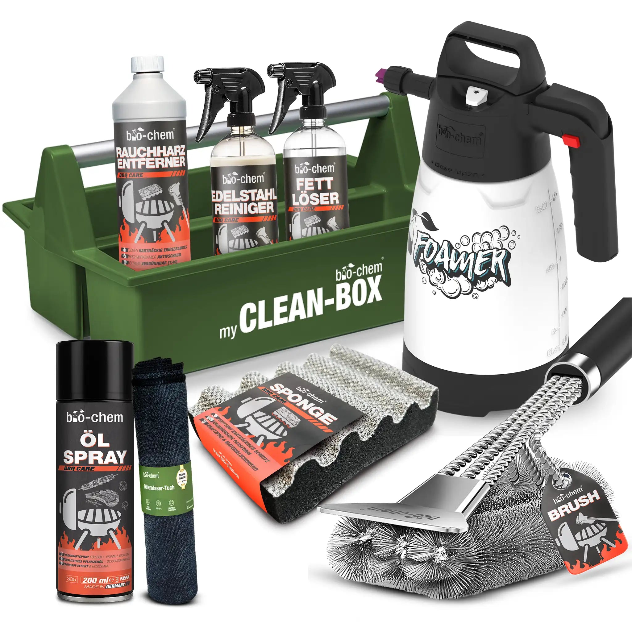 bio-chem Grillreiniger-Set 9-teilig