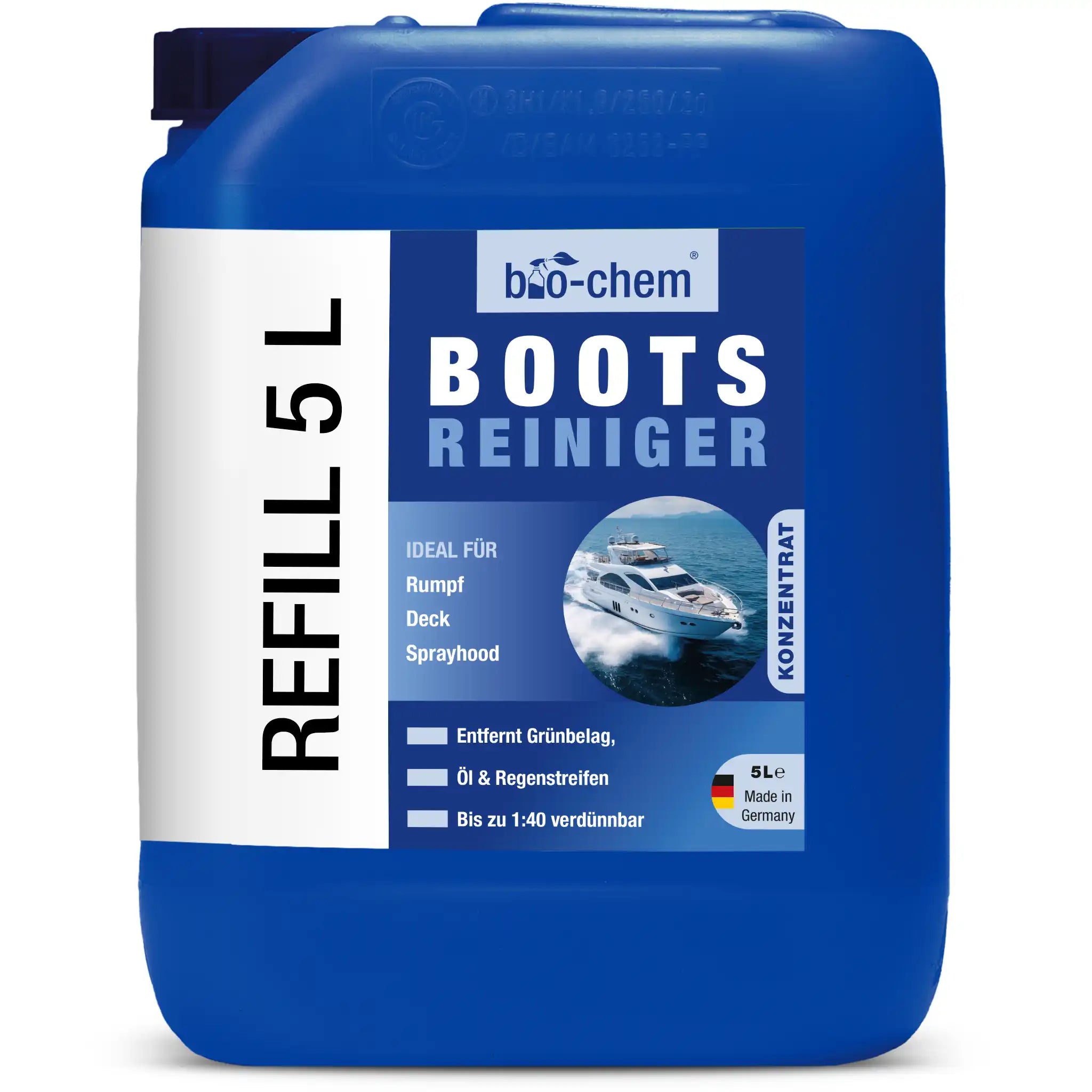 Bootsreiniger 5 Liter – Konzentrat für große Reinigungsflächen am Boot