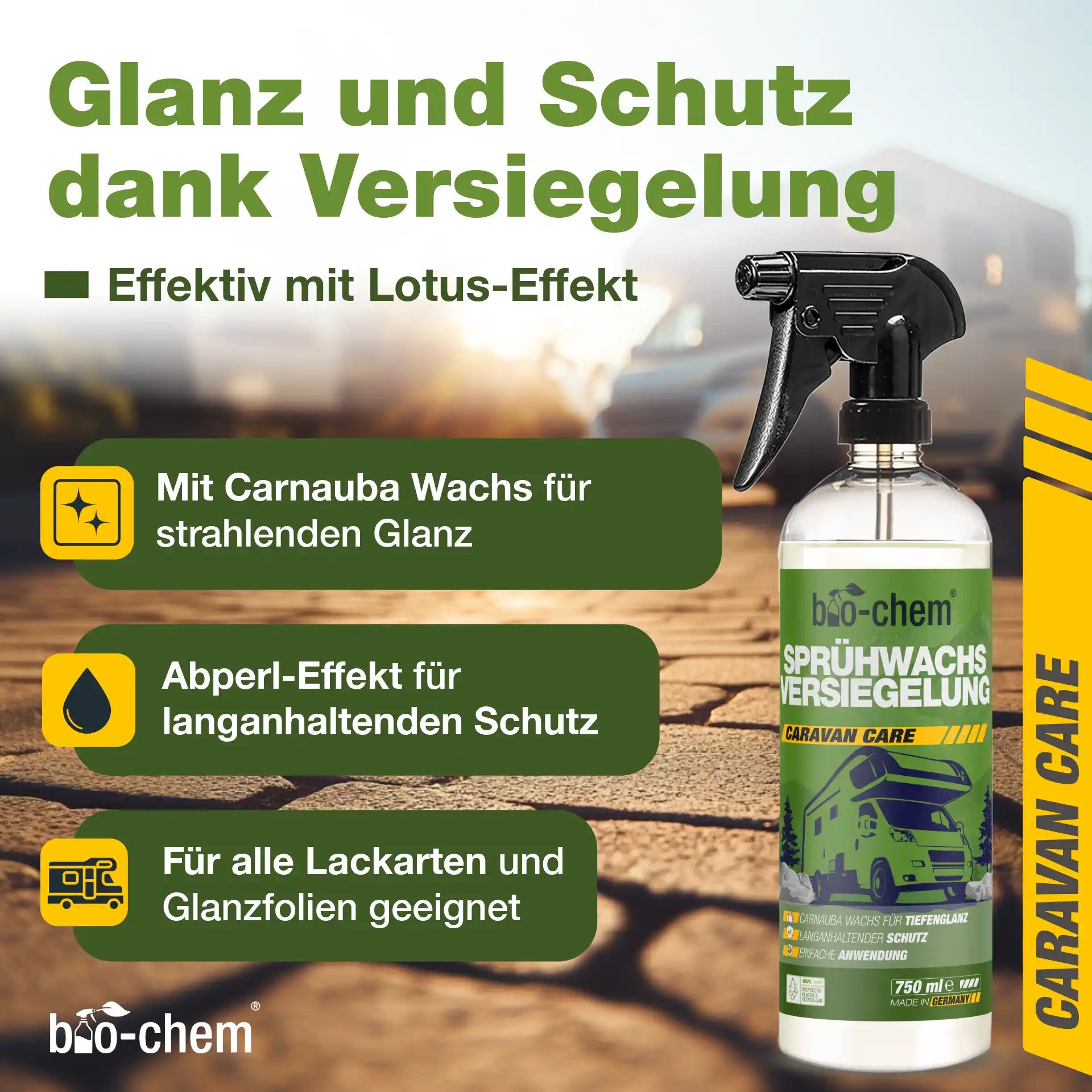 Sprühwachs Versiegelung (750 ML + Tuch)