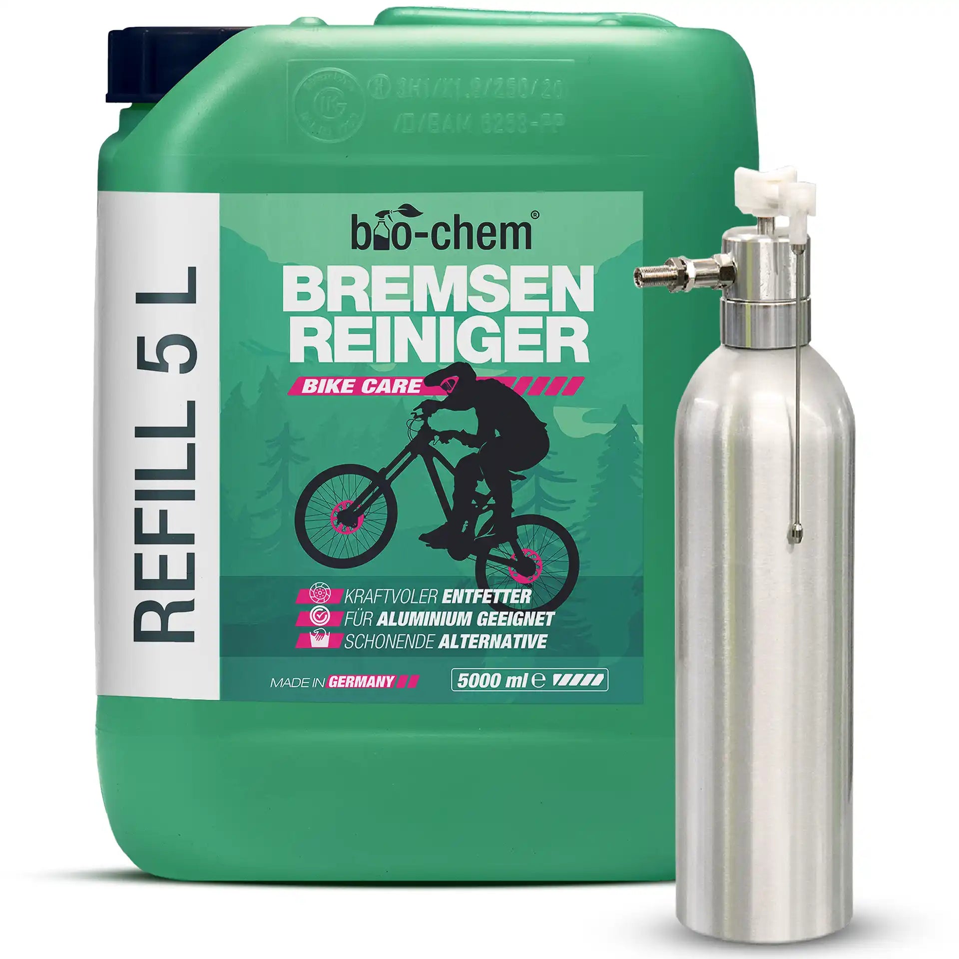 Bremsenreiniger von bio-chem, 5L Nachfüllpack und Sprayer