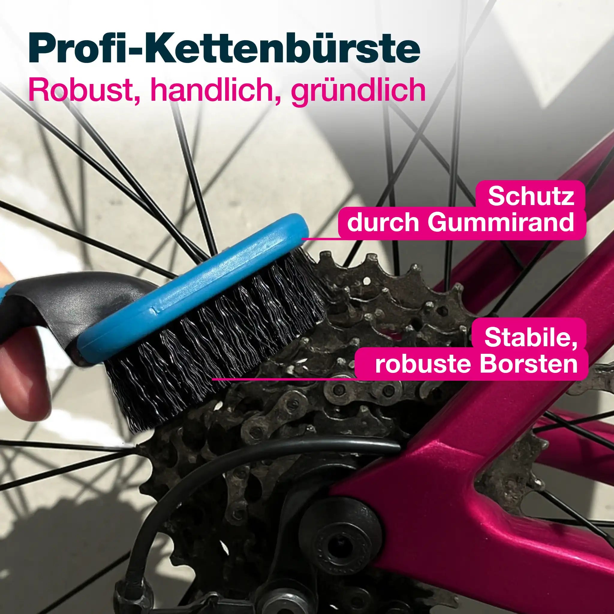 Fahrradreinigung Zubehör-Set (6-teilig)