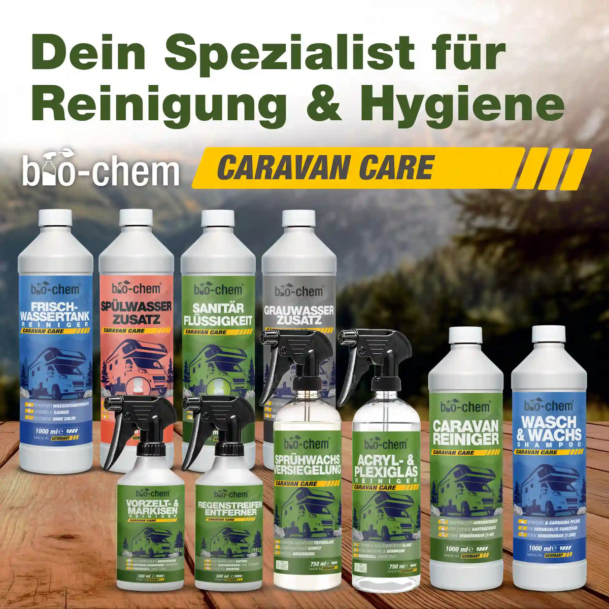 Caravan Außenreinigung Set (PREMIUM 8-teilig)