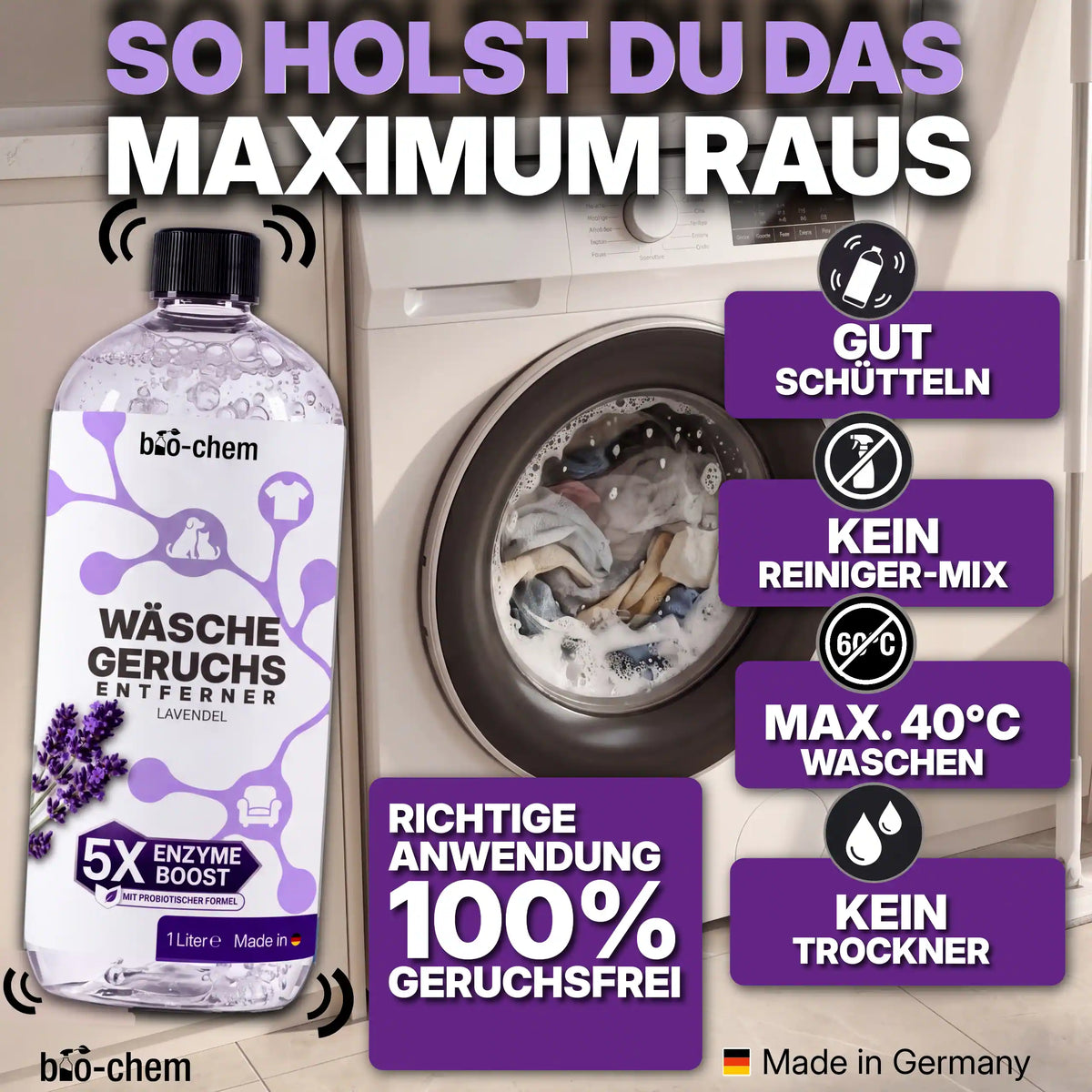 Wäsche Geruchsentferner-Duo (2-teilig)