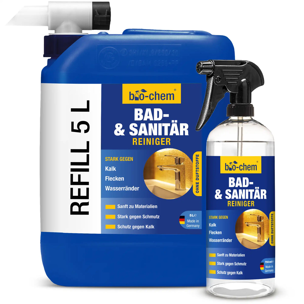 Bad- und Sanitärreiniger Set Refill