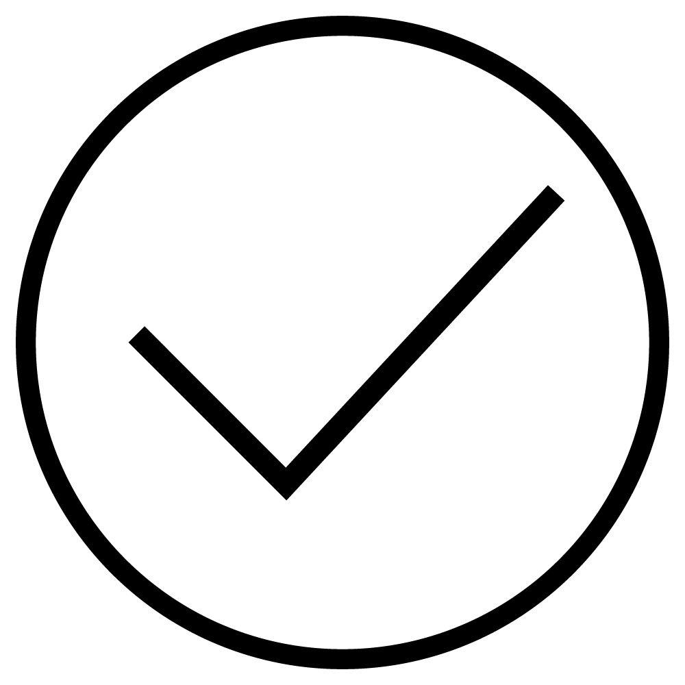 Icon Check Haken Kreis