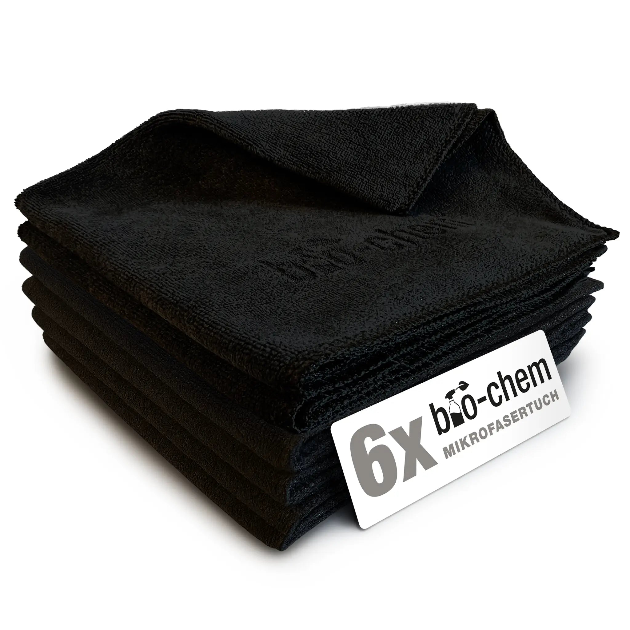 Mikrofasertuch Schwarz 6er Set