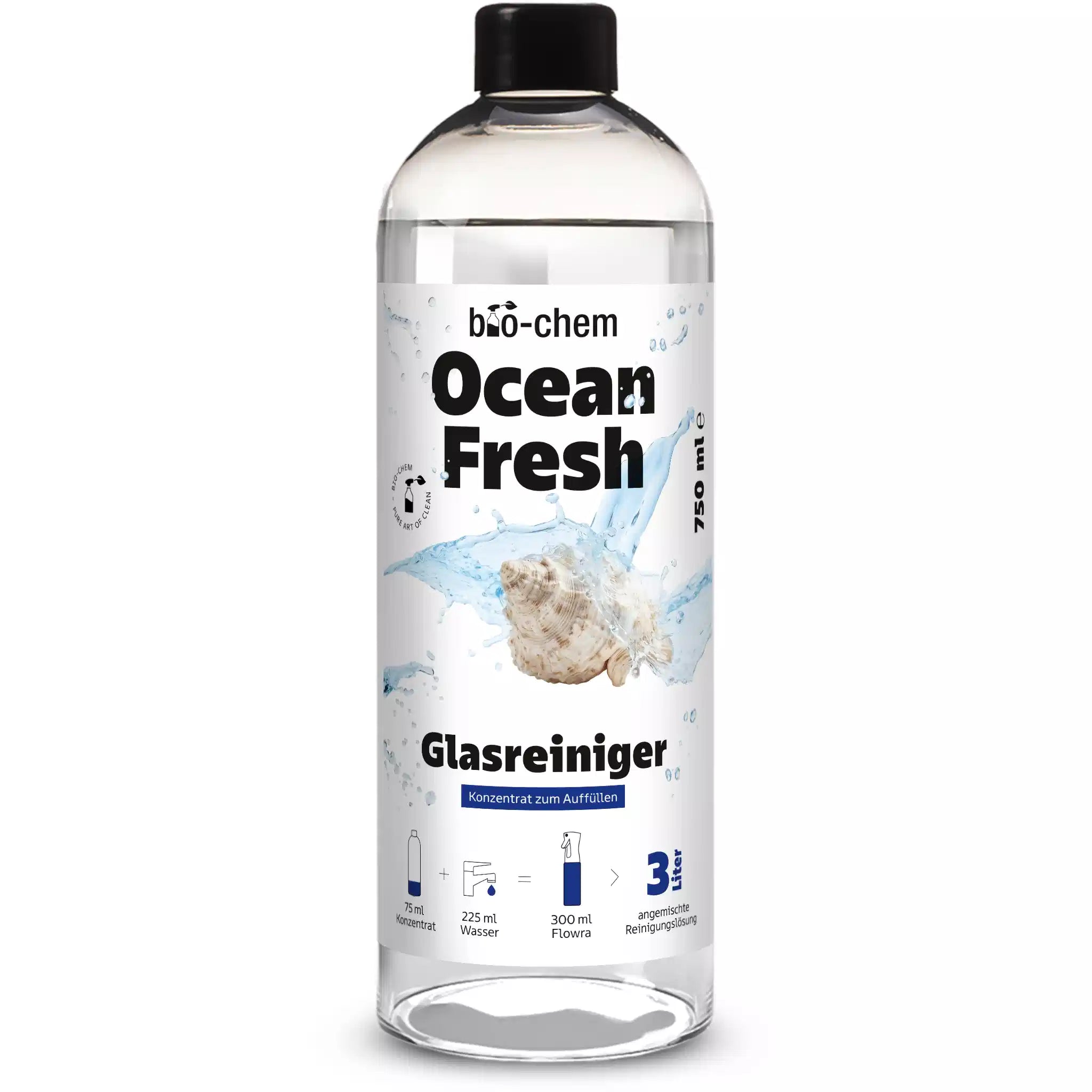 the flow of clean ocean fresh glasreiniger