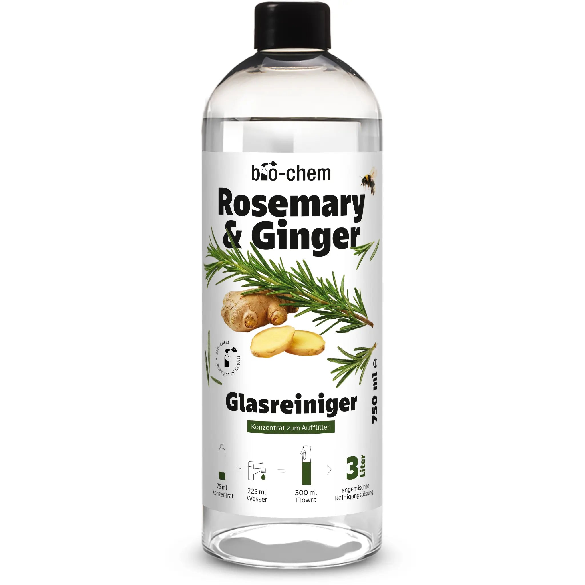the flow of clean glasreiniger rosemary ginger