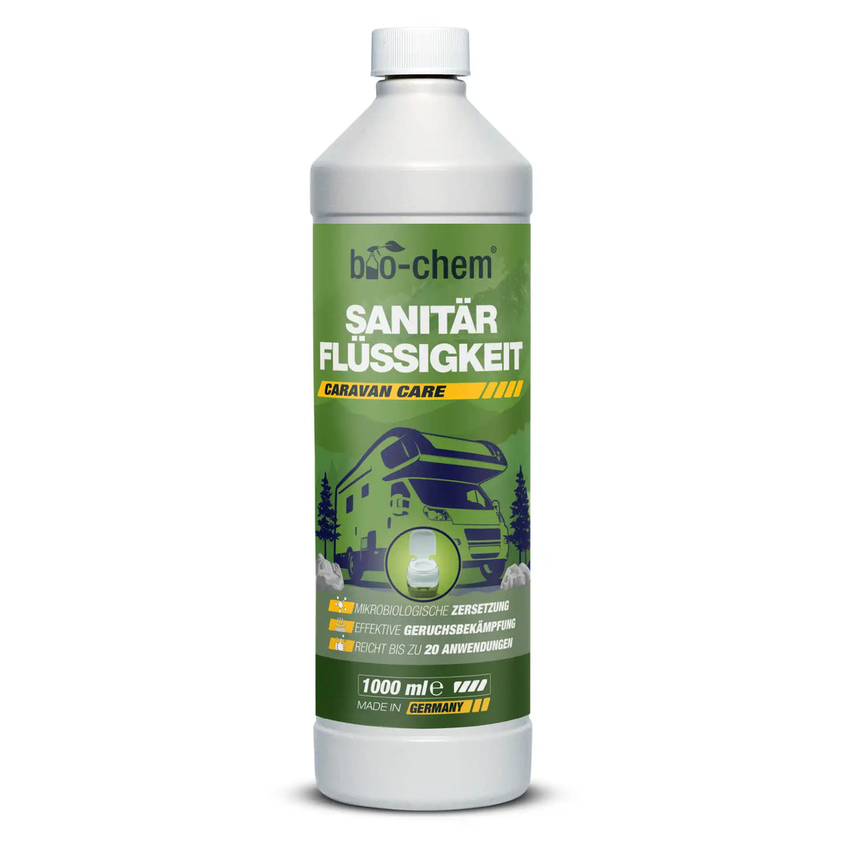 Sanitärflüssigkeit für Campingtoilette - effektiv mit Mikroorganismen