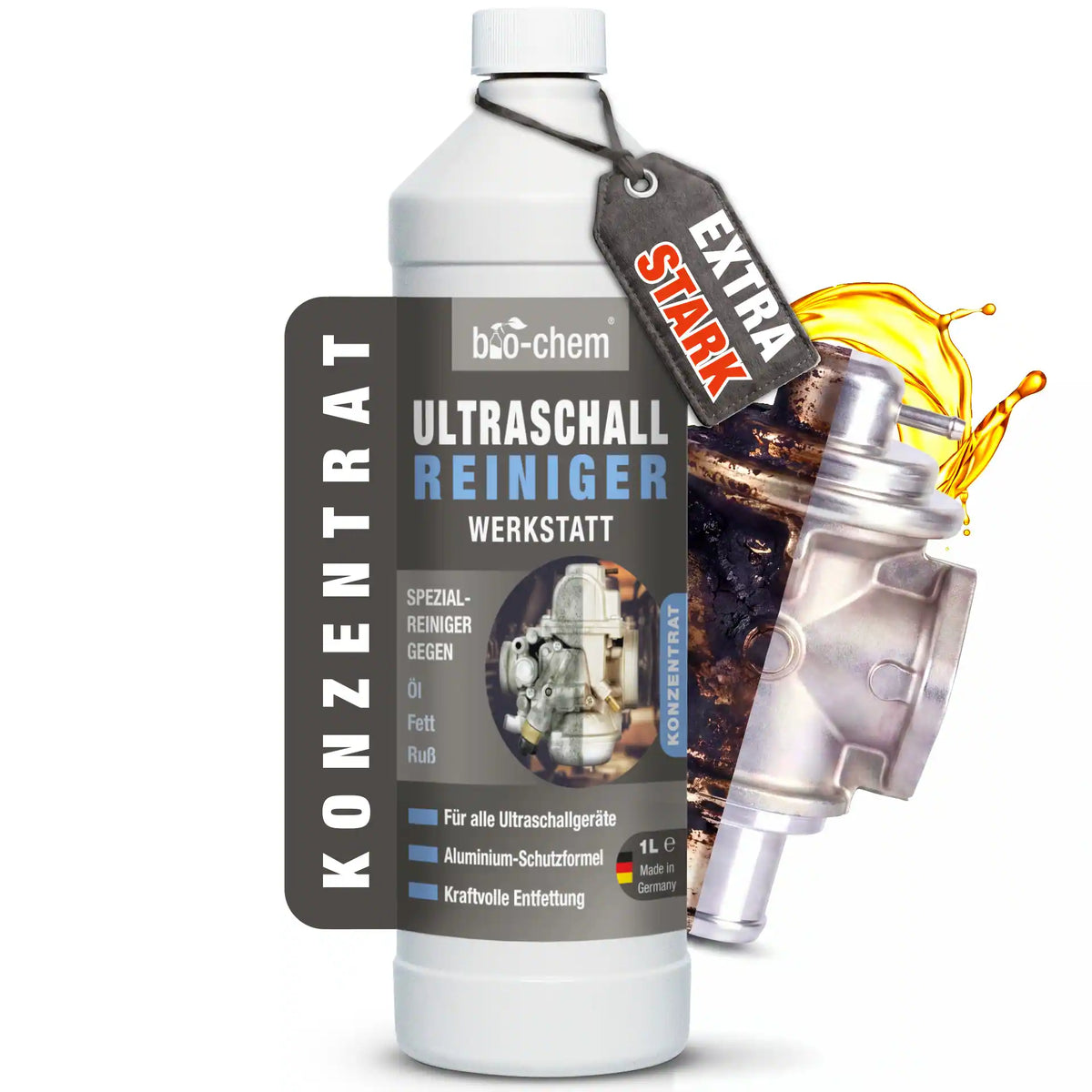 Ultraschallreiniger Flüssigkeit – Konzentrat Werkstatt & Vergaser