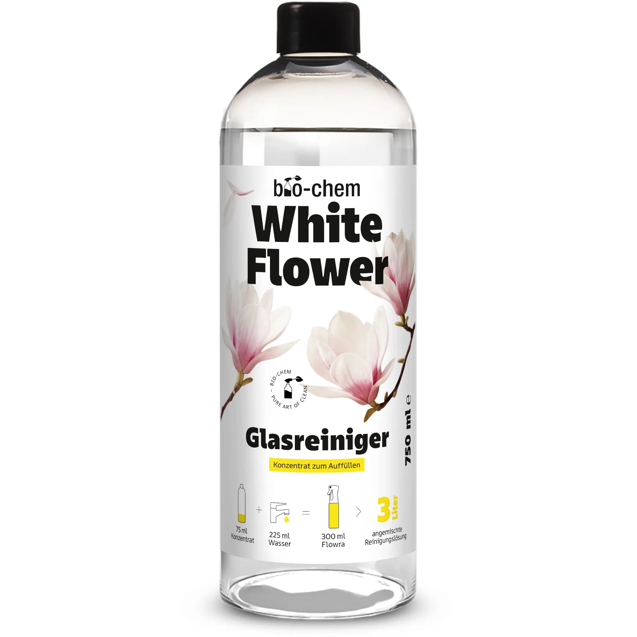 the flow of clean white flower glasreiniger konzentrat