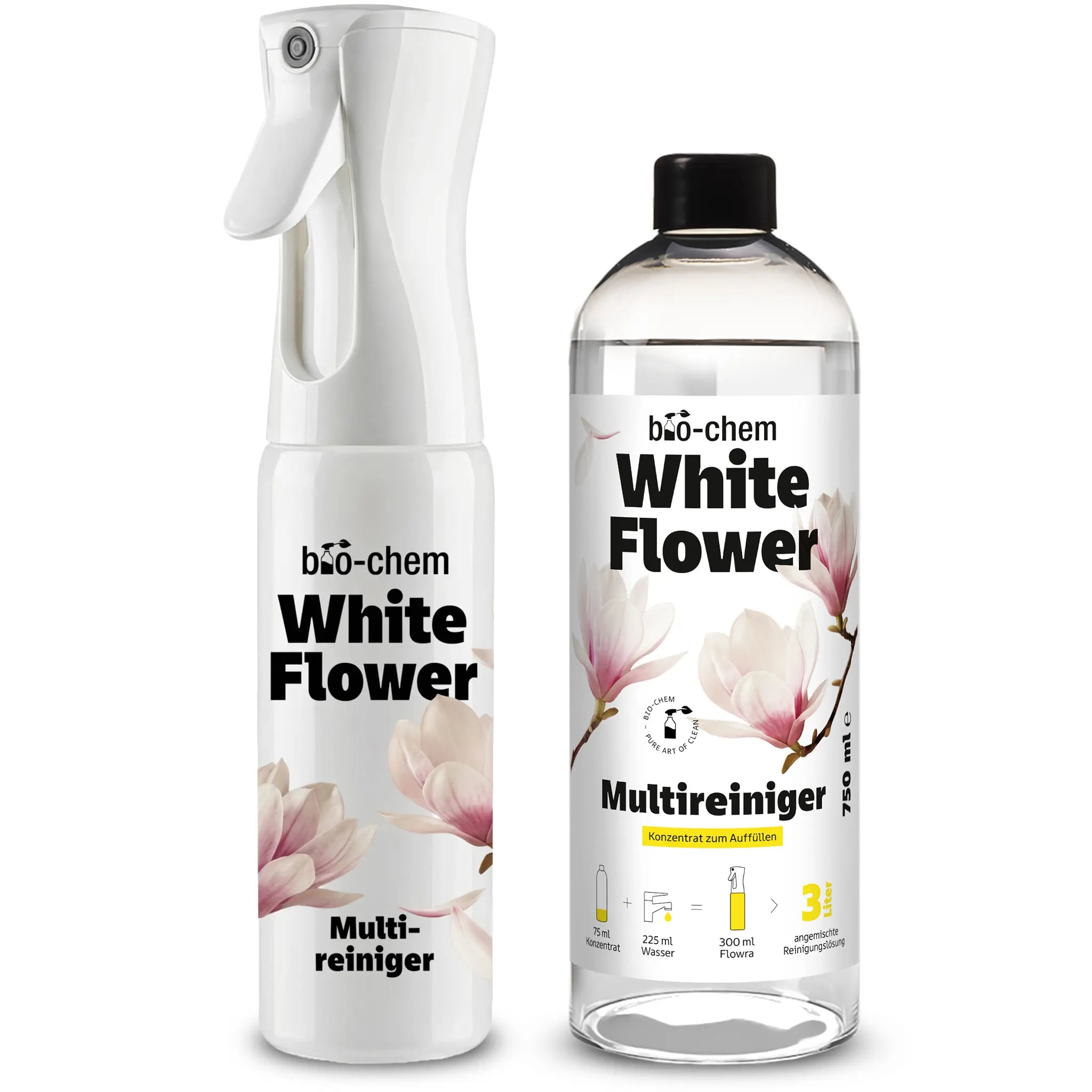 White Flower Multireiniger Konzentrat (750 ML + Flowra)
