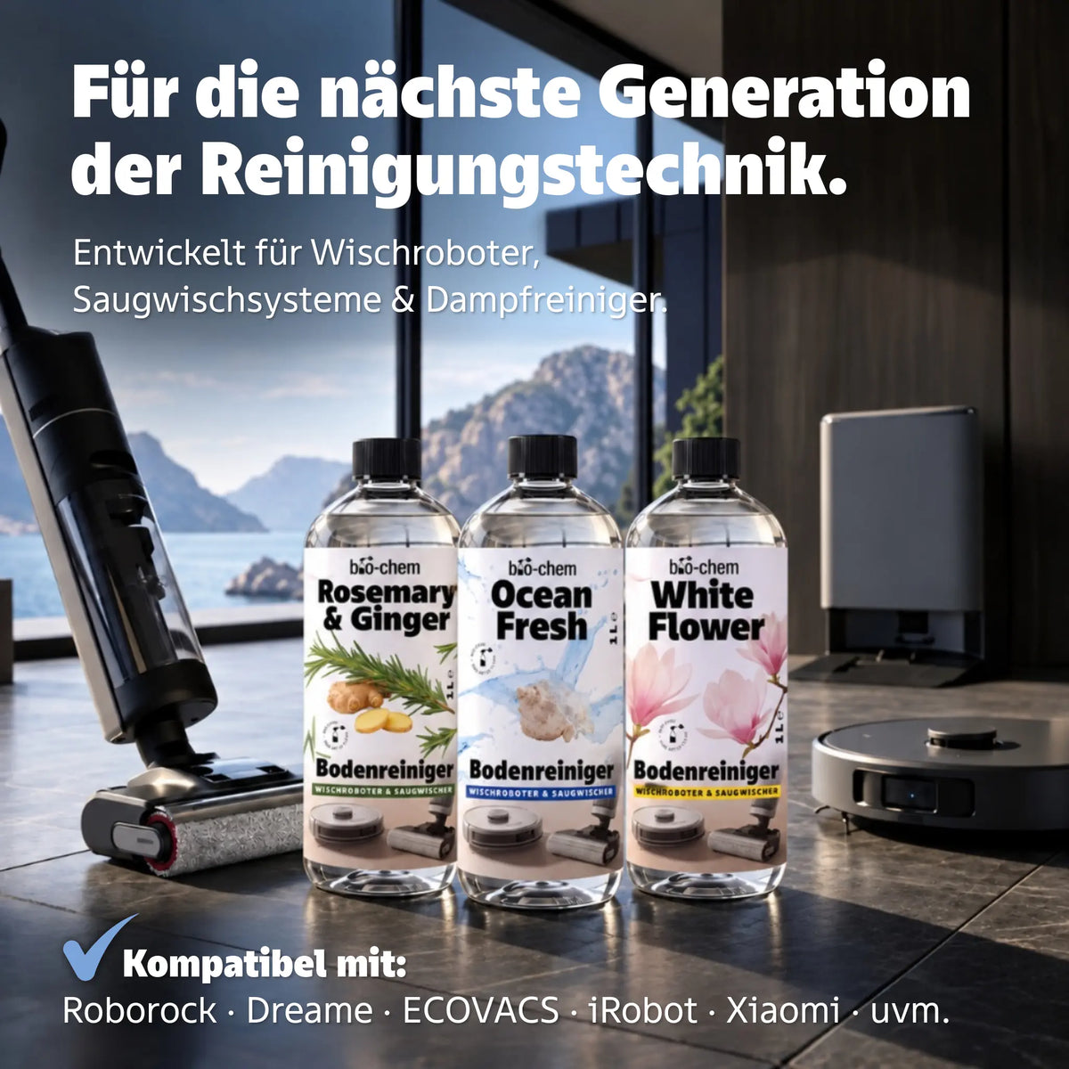 Reinigungsmittel für Wischroboter Saugwischer Servicestationen