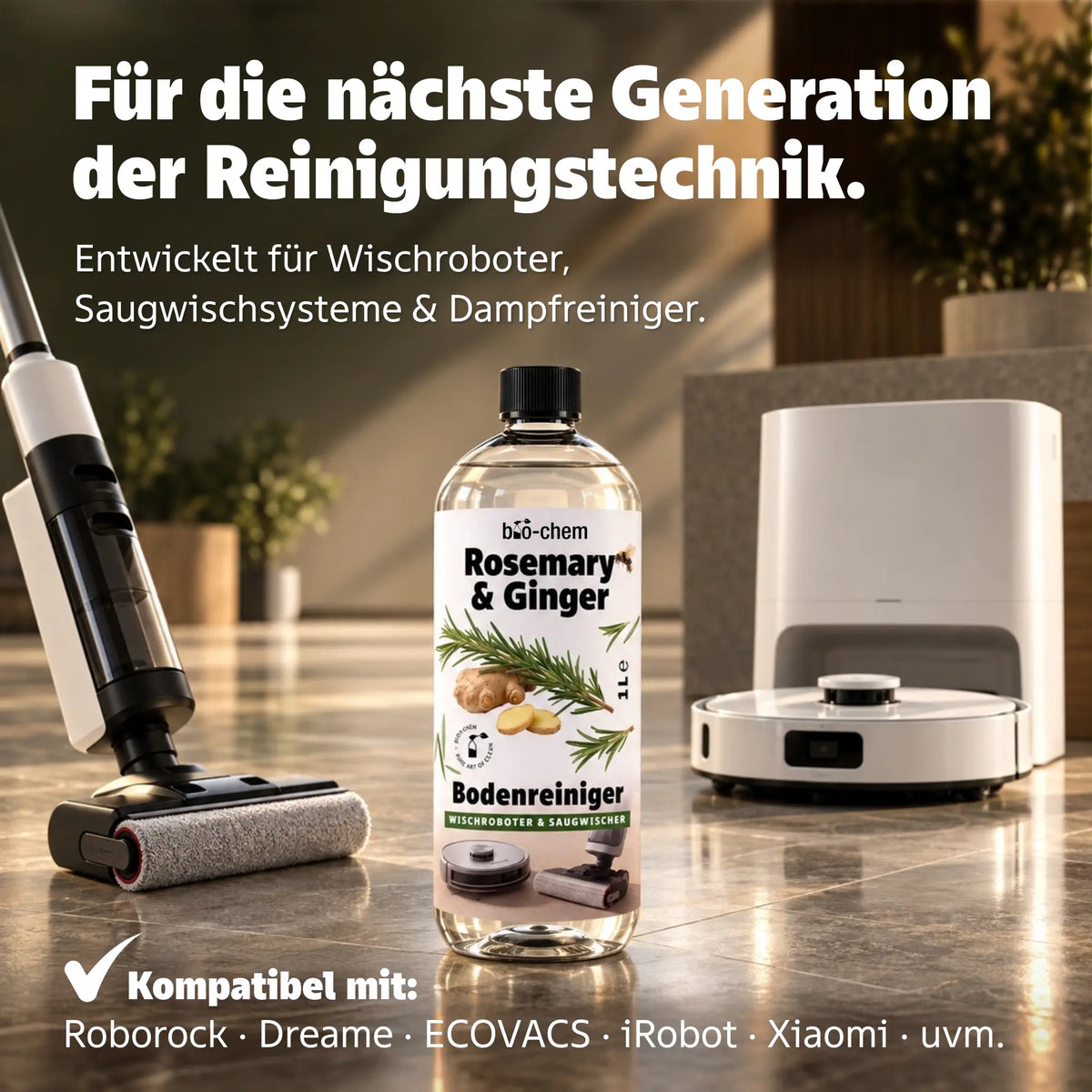 Wischroboter Reinigungmittel Rosemary & Ginger (1 L)